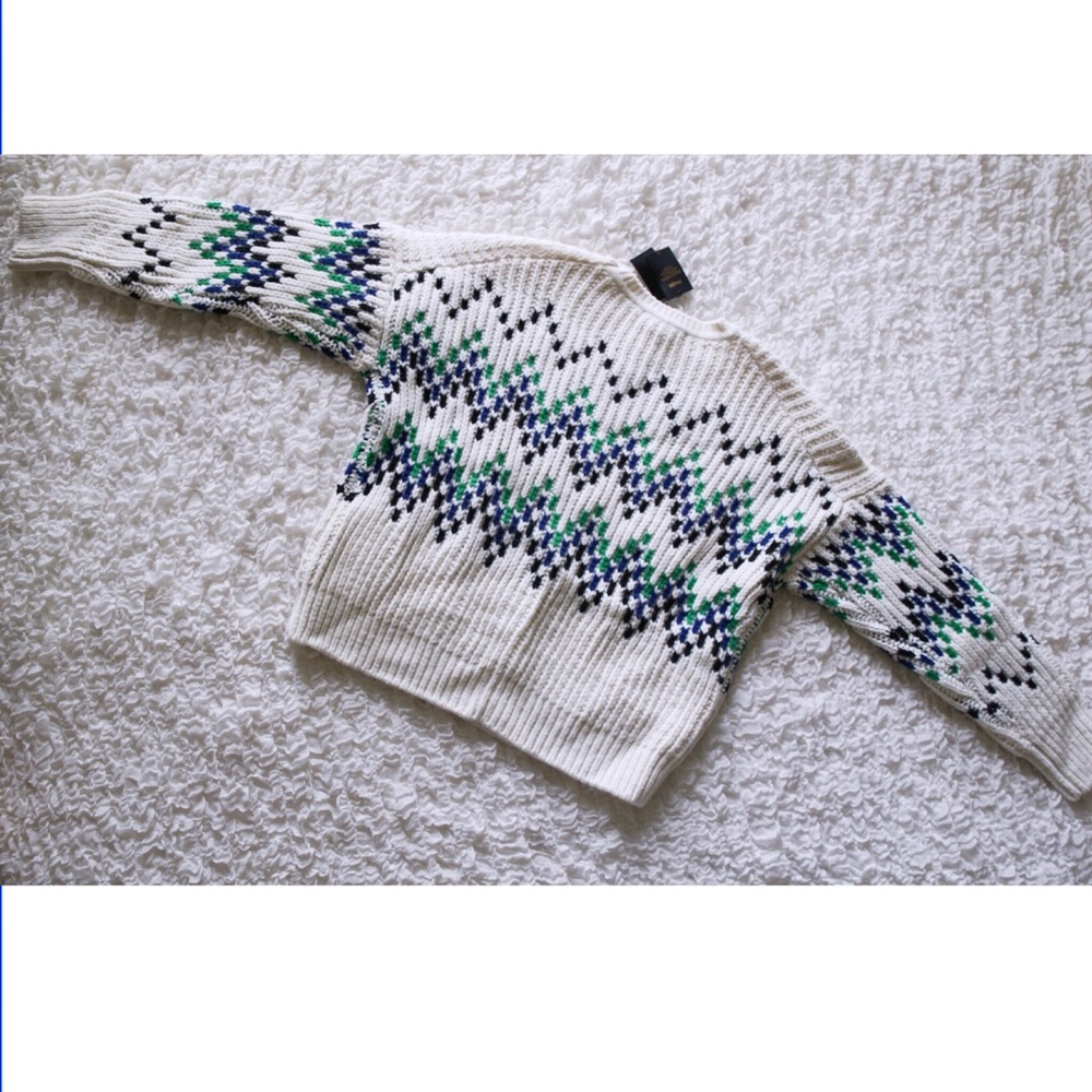 MAJE Massimo Chevron Chunky Rib-Knit Sweater - Picture 12 of 13